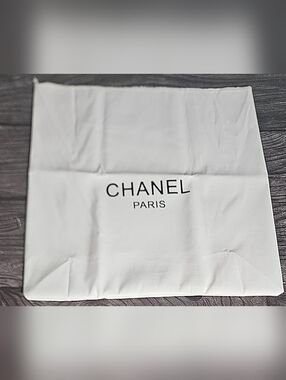 NEW Chanel Paris Silky Dust Bag No Closure Handbag Cover 14" Handbag Storage